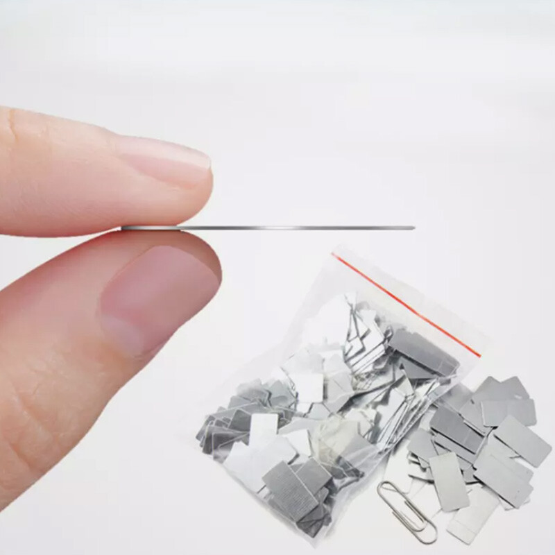 Thin Anti-rust Iron Sheet 100pcs Without Glue /Without Sticker Mini Metal Plates