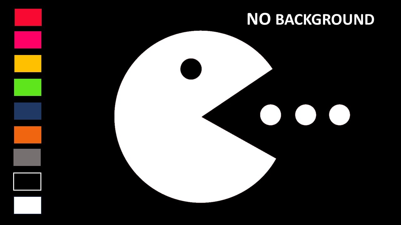 PAC-MAN, PACMAN, Decal Stickers for Cars, Windows, Laptops, Walls, Tablets