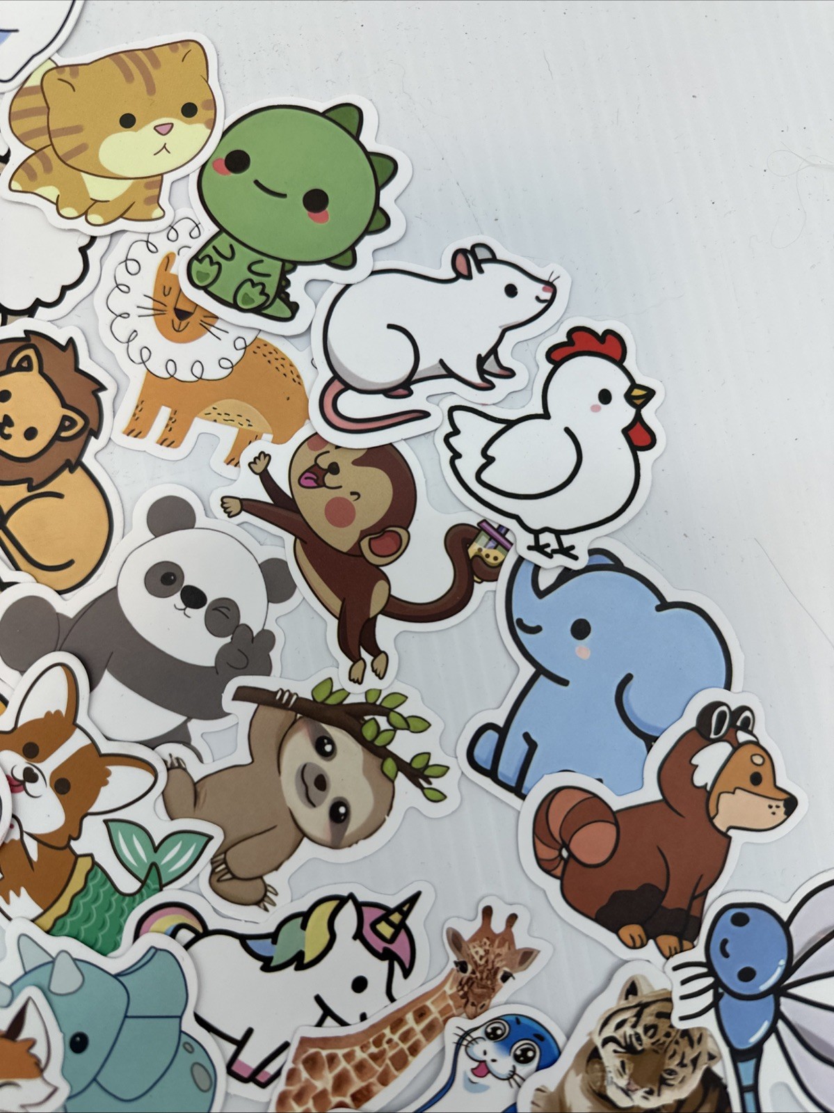 Lot Of 163 Random Small Animal Stickers Decals {HH}
