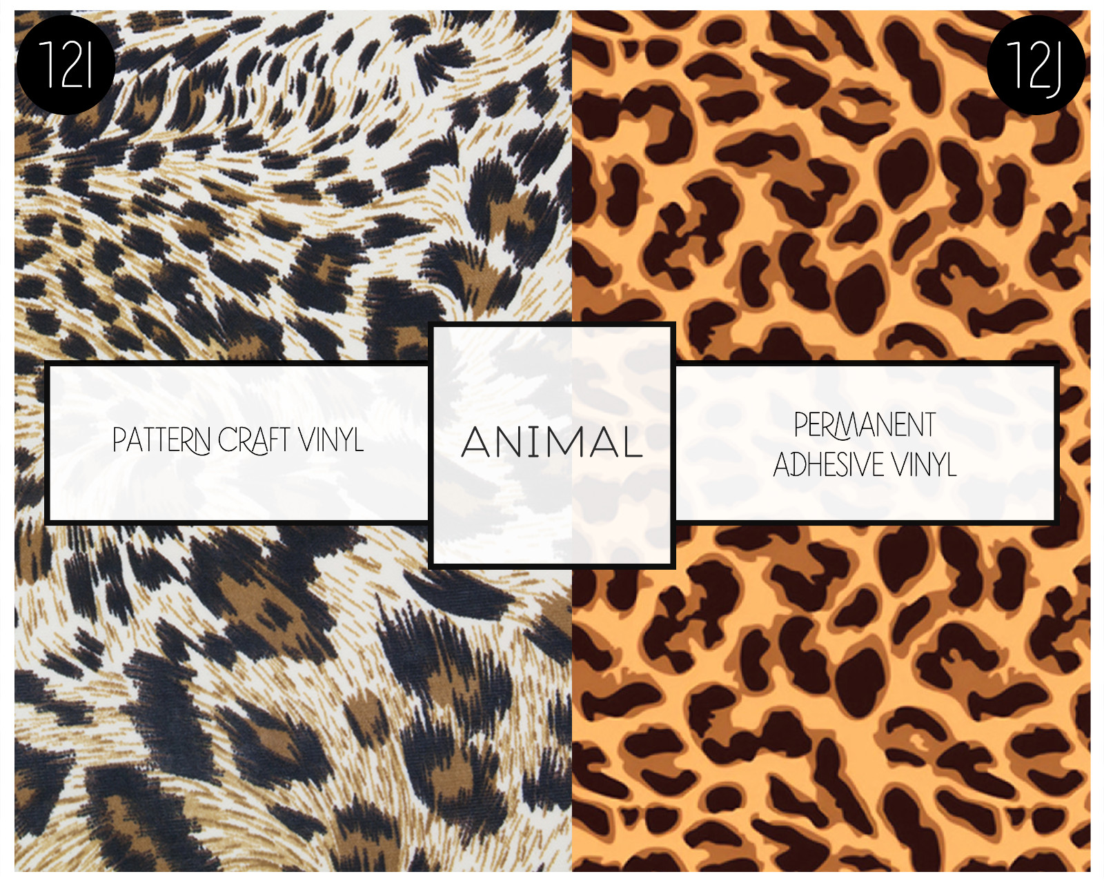 Leopard Print Cricut Vinyl Sticker Oracal 651 Permanent Oracal 631 Removable