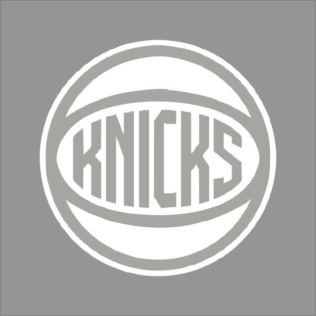 New York Knicks #7 NBA Team Logo 1 Color Vinyl Decal Car Window Wall