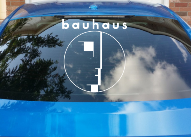 Bauhaus Car Decal Vinyl Band Logo Glossy Bumper Sticker Punk Goth New Wave 80s