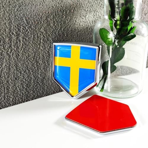 Sweden Flag Decal Sticker Car Emblem Swedish Flag Car Decoration Accessories