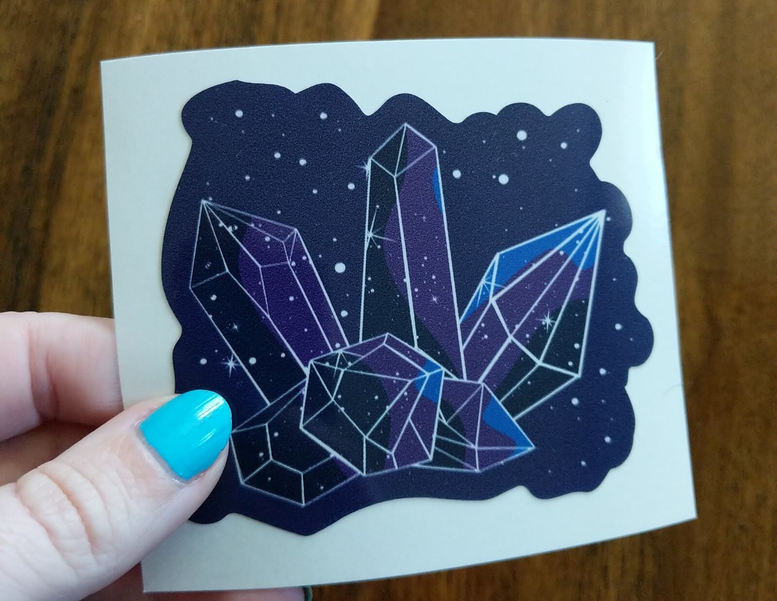 3.5" Crystals Decal Vinyl Sticker Gems Mystical Rock Witchy Emerald Healing Vibe