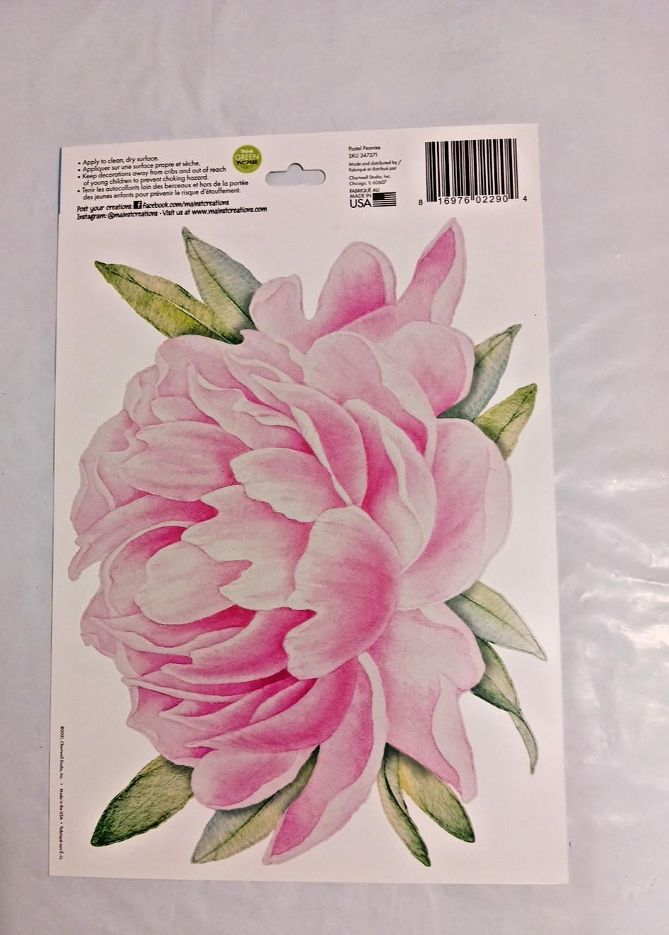 Jumbo wall stickers Large flowers decals roses lilac cactus. you get all 6 packs