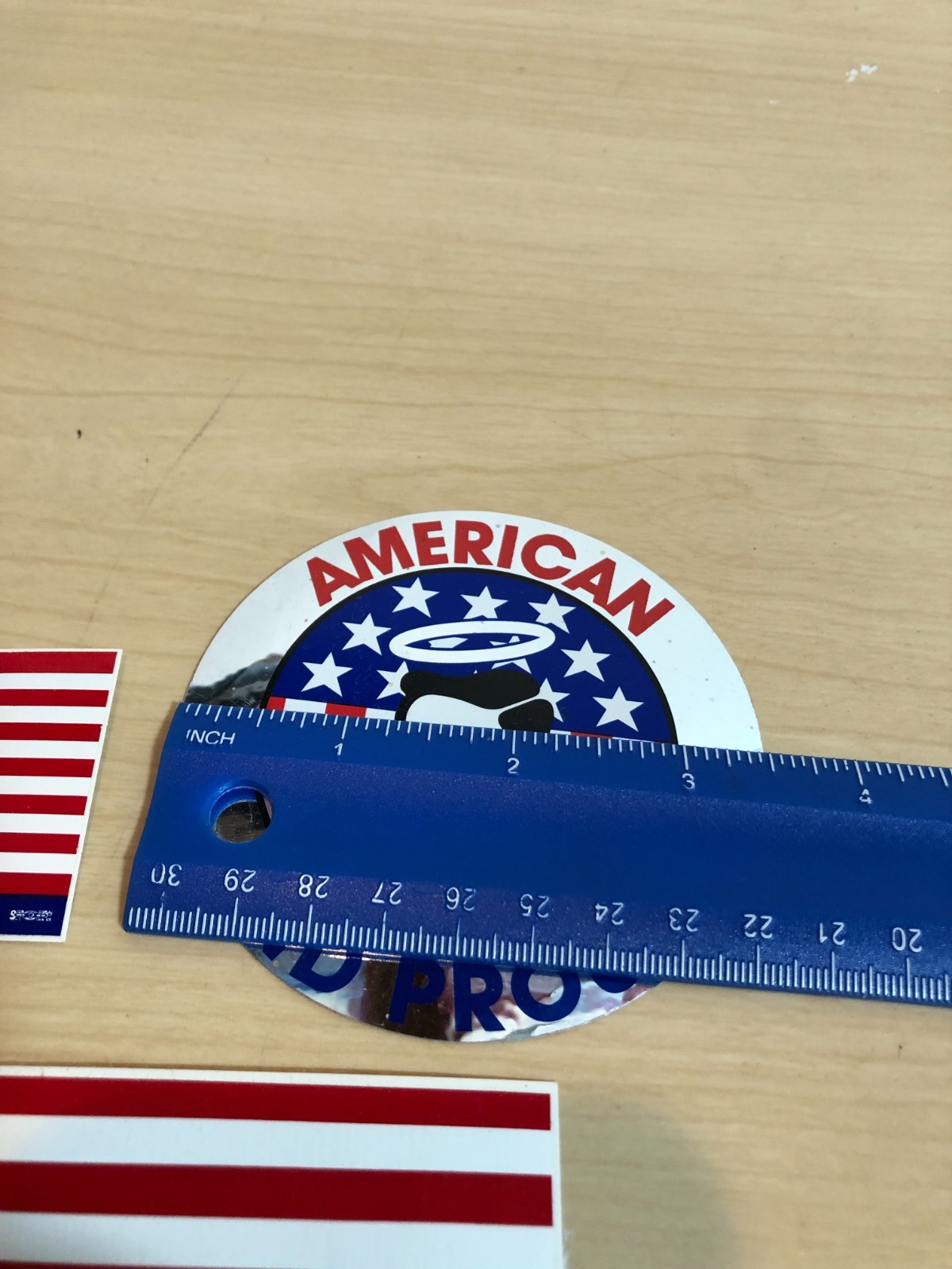 LOT of 3 America USA Flag Stickers – American & Proud Good Sam #F78