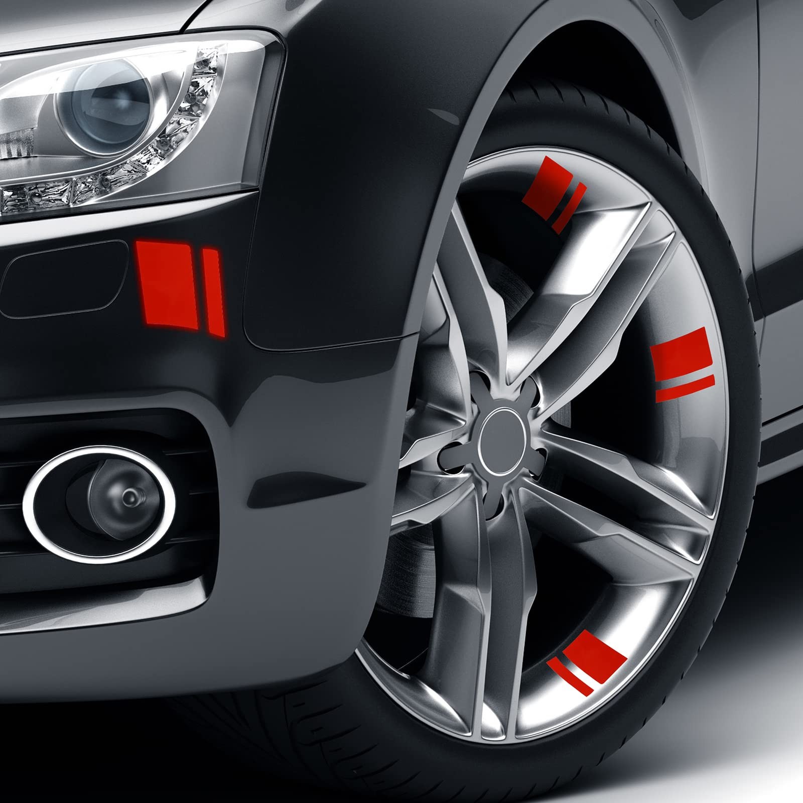 24 Pcs Wheel Rim Decal Stripes Car Decals for 18-21 Inch Reflective Car Stick…