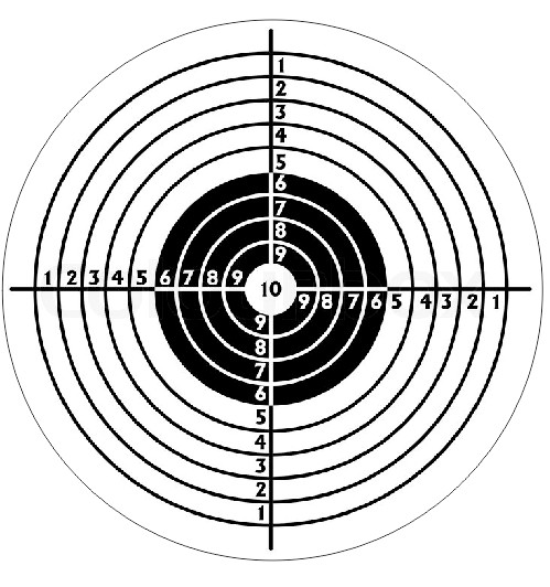 Target Bullseye Hard Hat Sticker Decal