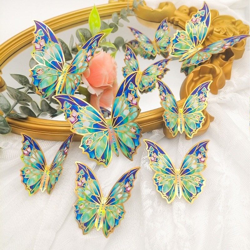 3D Effect Gradients Butterfly Wall Sticker Rest Room Wedding Decals Butterfly