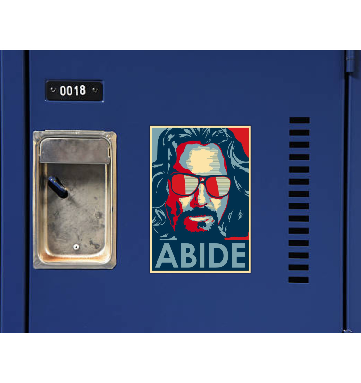 Big Lebowski The Dude Abides Fridge Magnet or Laptop Sticker