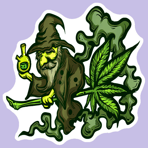 Weed Wizard 420 Sticker Cannabis Decal Weatherproof Vinyl UV Safe Marijuana 420