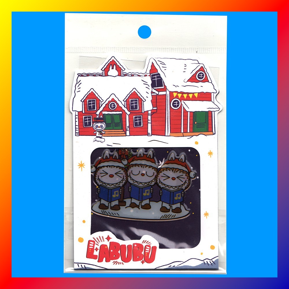 LABUBU Official STICKER DesignerCon POP MART Christmas THE MONSTERS DCon PVC New