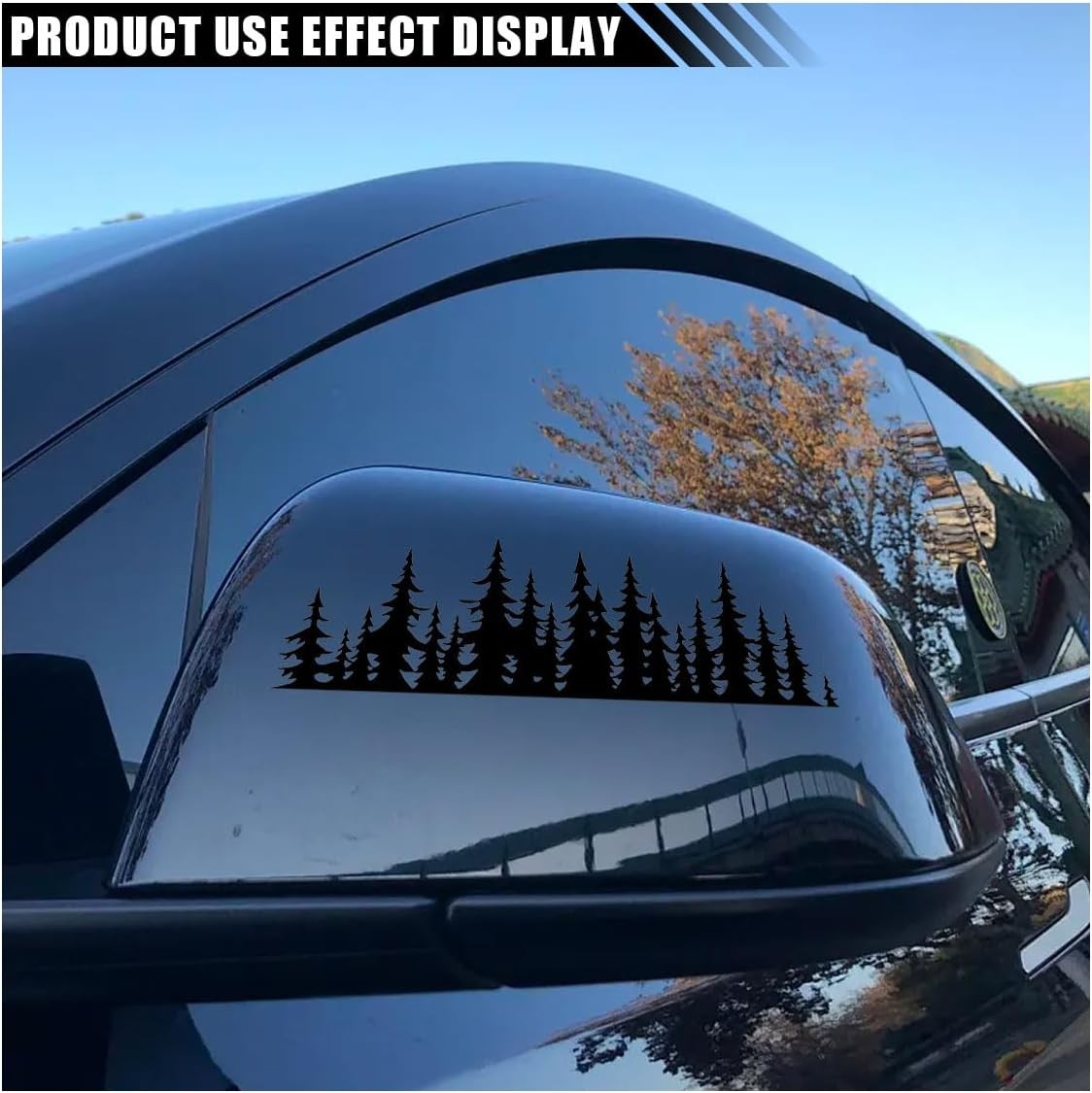 Pine Tree Forest Sticker Decal, 7 Inch Forest Graphic Logo Decal, Vinyl Sticker