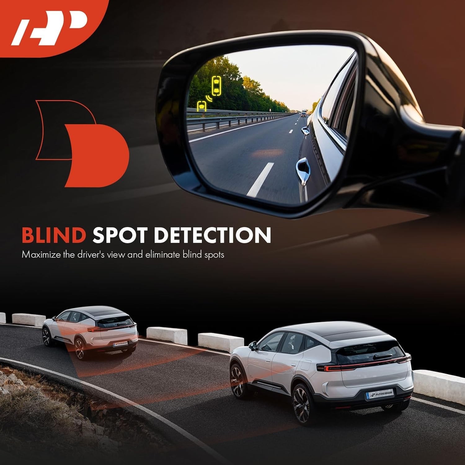 Passenger Side Door Mirror w/Turn Signal Blind Spot for Mazda CX-5 CX5 2017-2022
