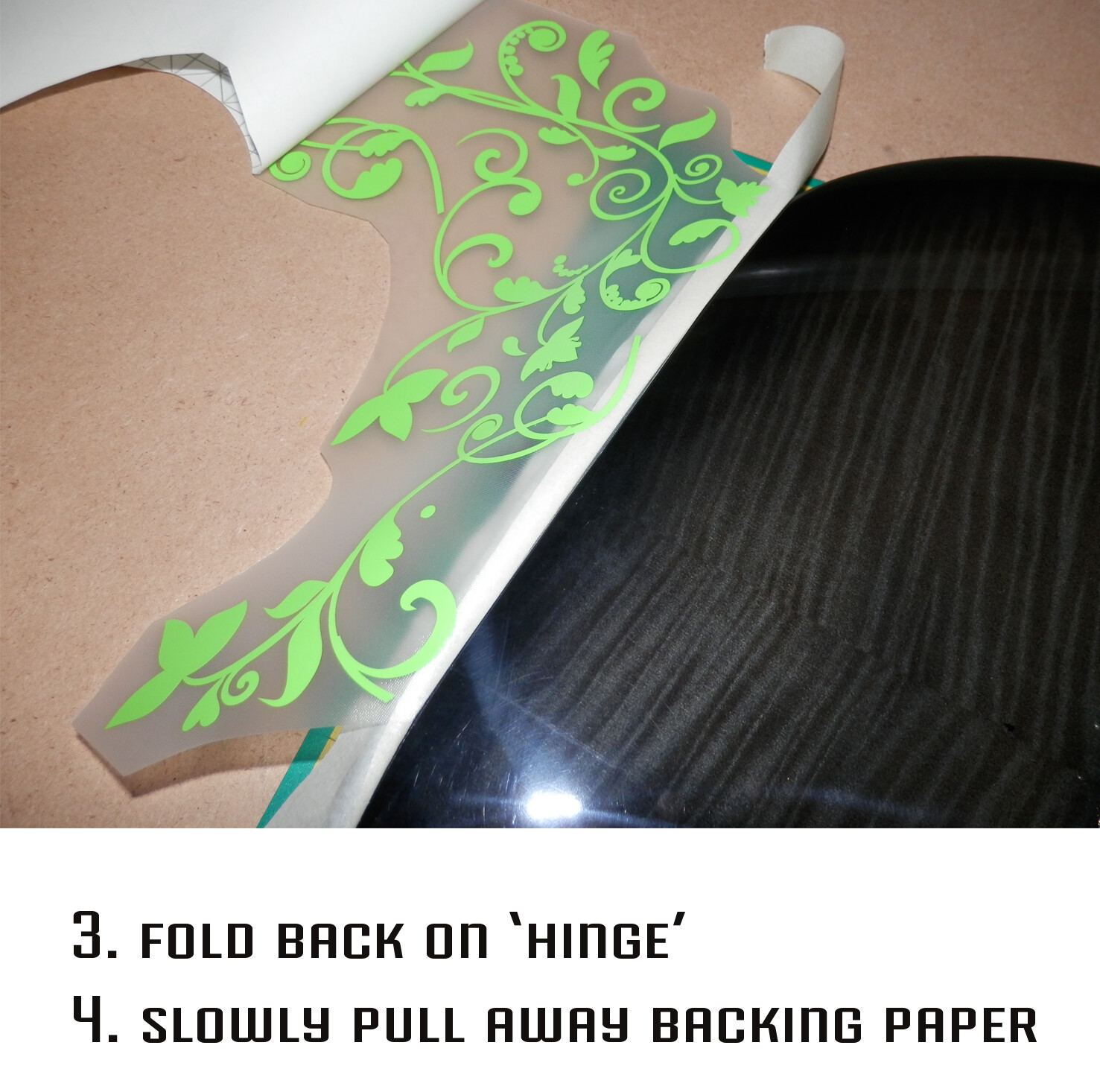 Custom Made Flames Decal Sticker Fits Guitars & Basses 12 colour options