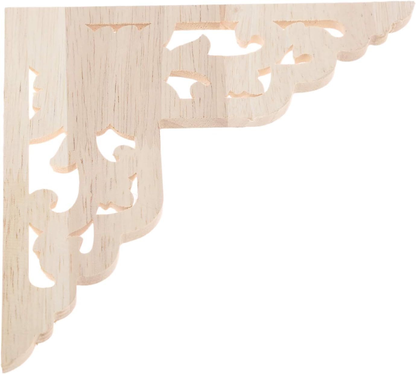 MUXSAM Wooden Decorative Appliques Onlays, 4-Pack 8x8cm/3.15"x3.15", 4 Pack