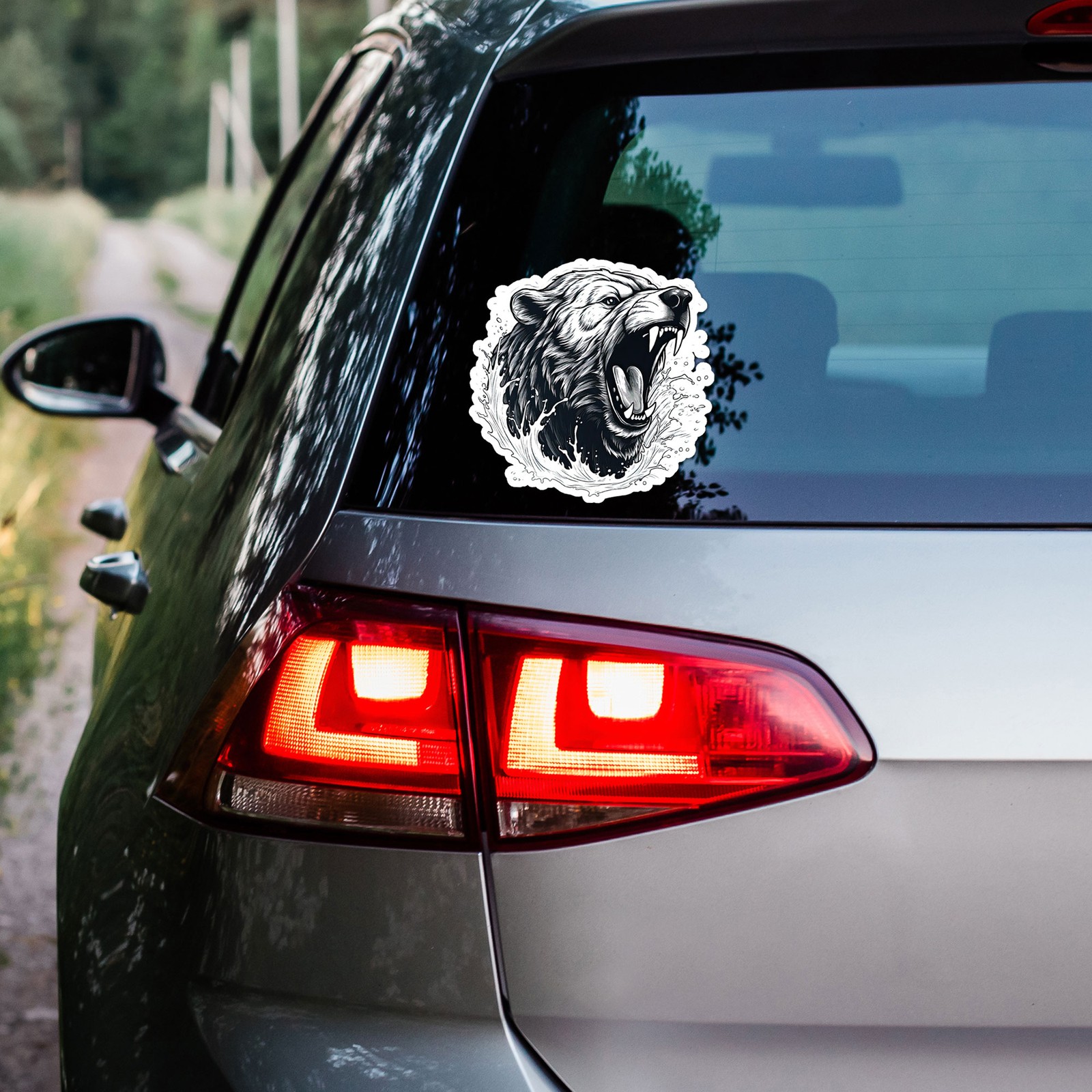 Grizzly Bear – Vinyl Decal Sticker – Car Window Laptop – ebn9519