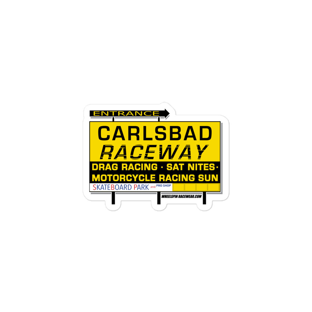 Carlsbad Raceway Entrance Sign – NEW Vintage MX Motocross Stickers