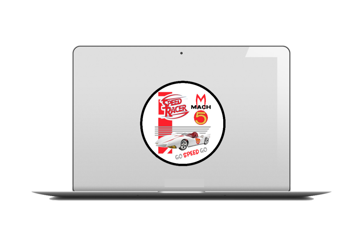 Speed Racer (Mach 5) – 4" Handmade Vinyl Decal Sticker Car Truck Laptop Cooler