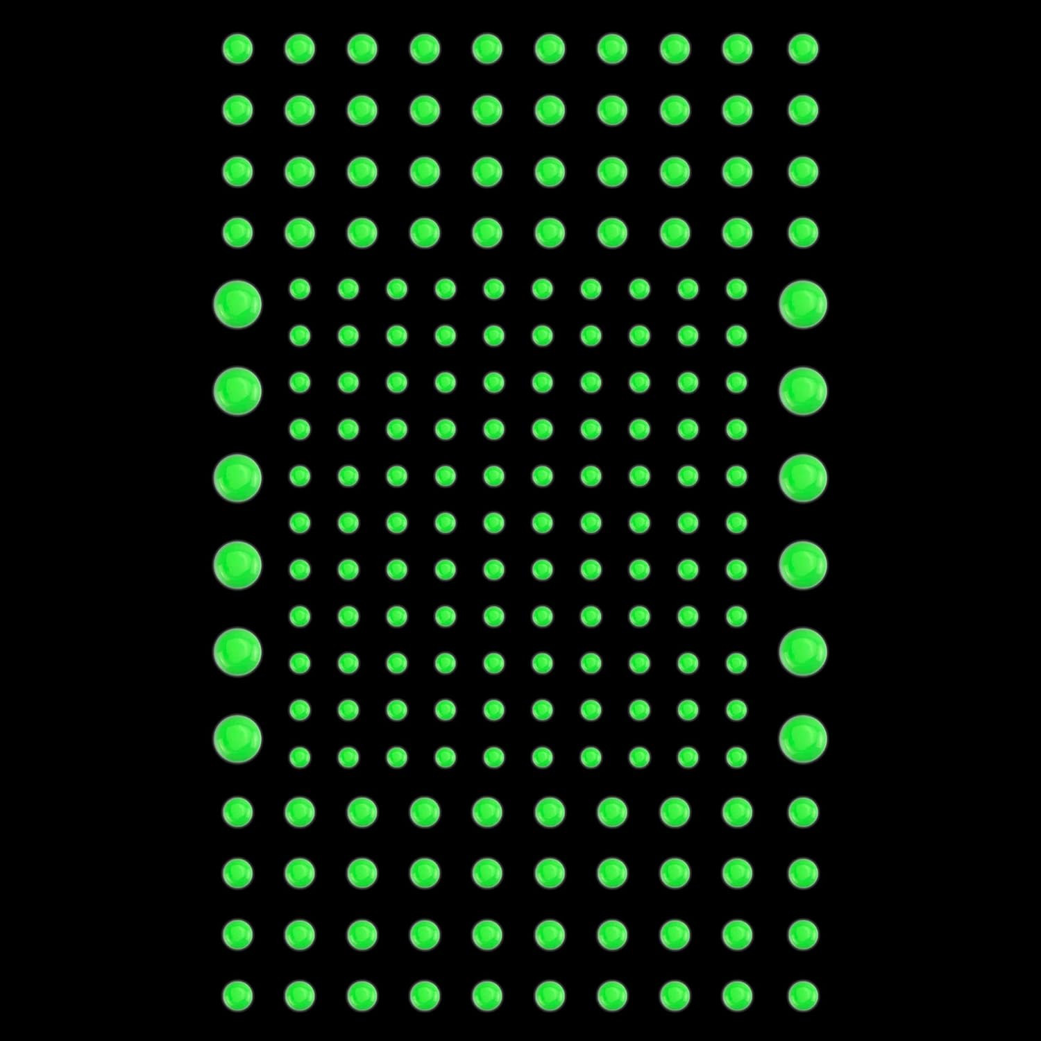 202 Pcs Domed Glow in the Dark Dots Stickers Luminous Wall Ceiling Stickers D…