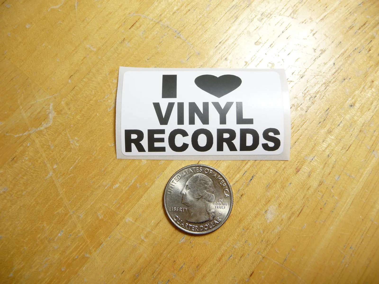 I LOVE VINYL RECORDS STICKER DECAL 1 – 50 BULK PACK FUNNY COLLECTION HOBBY