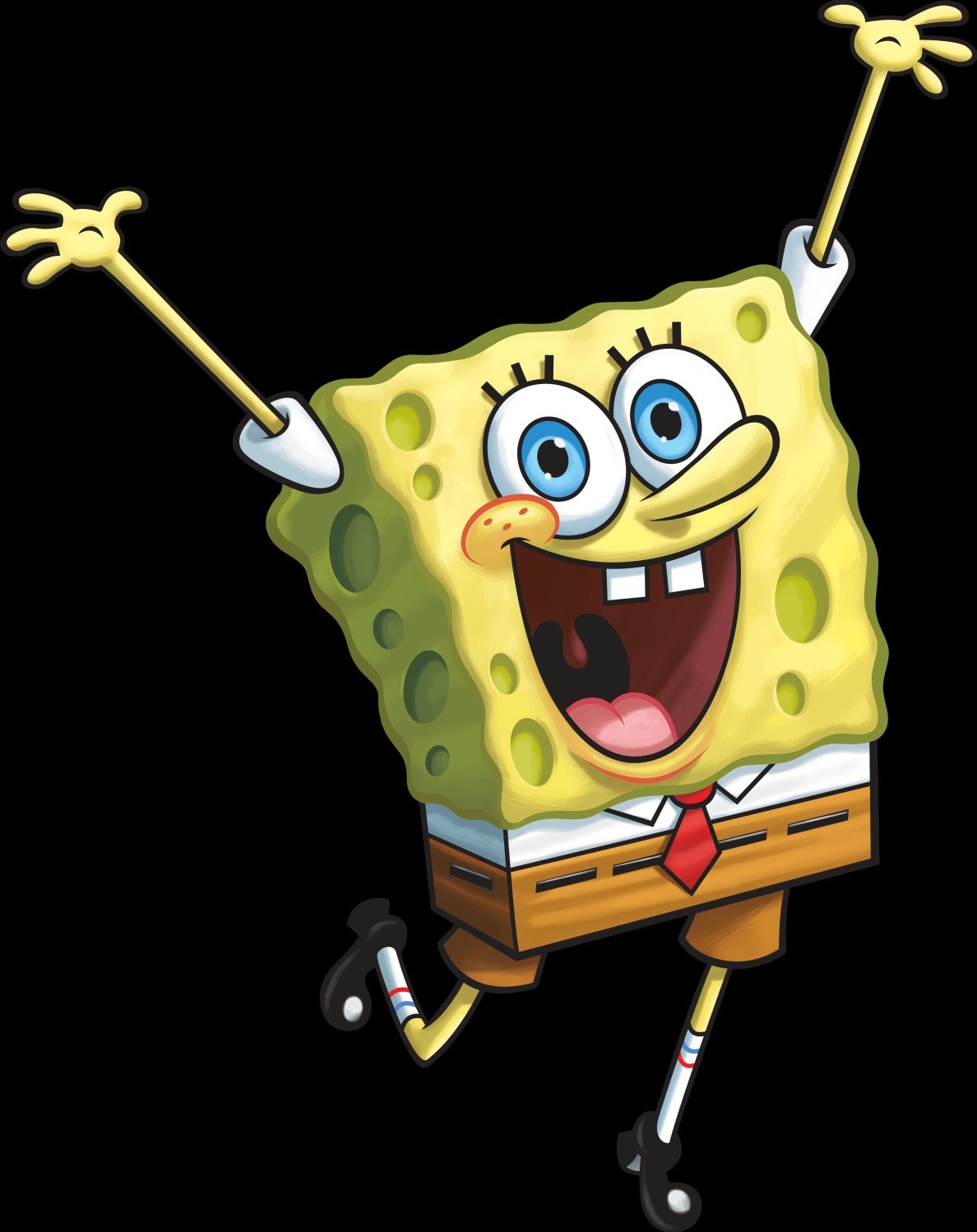 Sticker / Decal Small Die-Cut Quality Gloss Peel Qty Disc SpongeBob