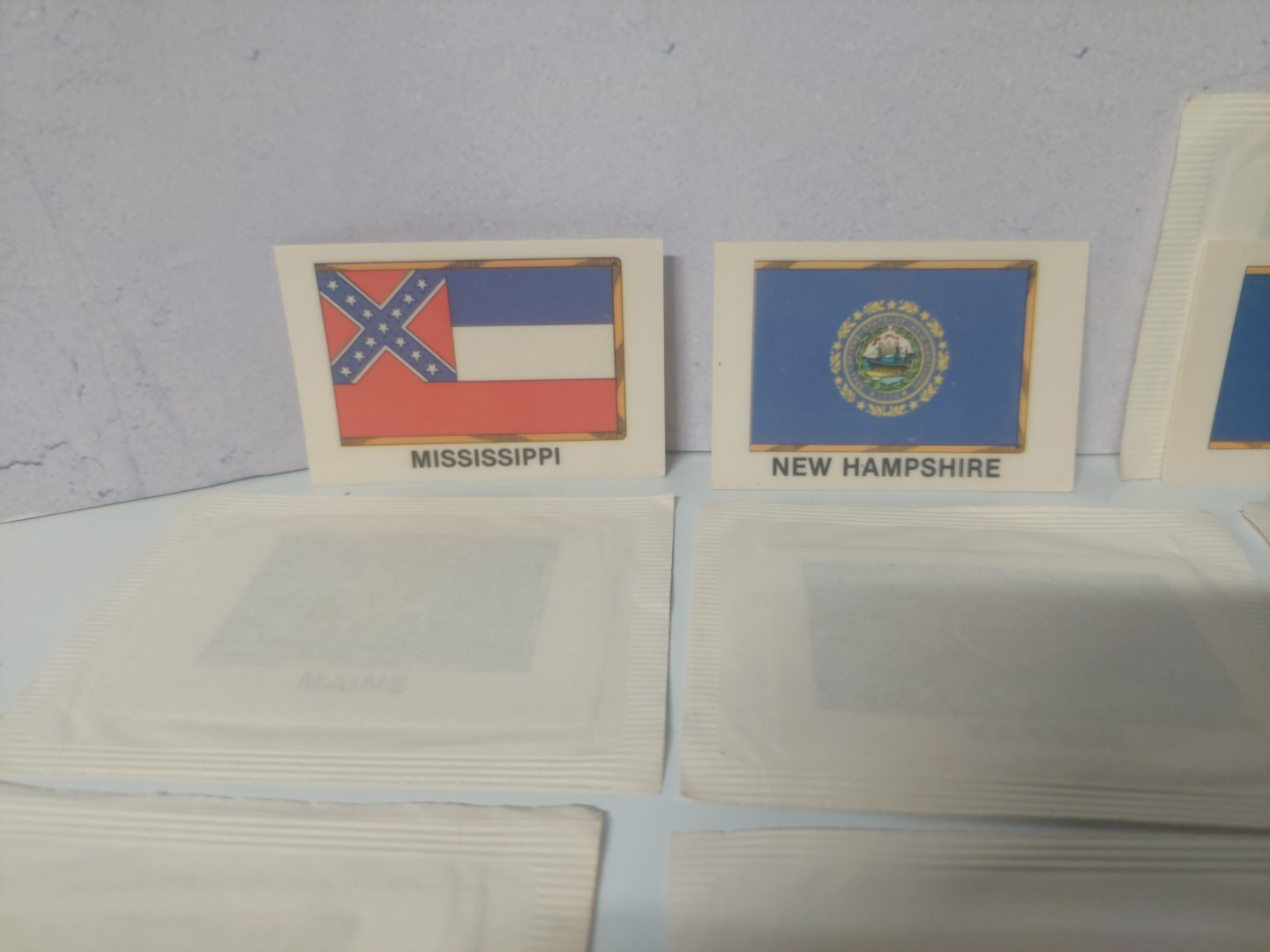 21 States American State Flag Stickers, Flag Decals of the US States (Rectangle)