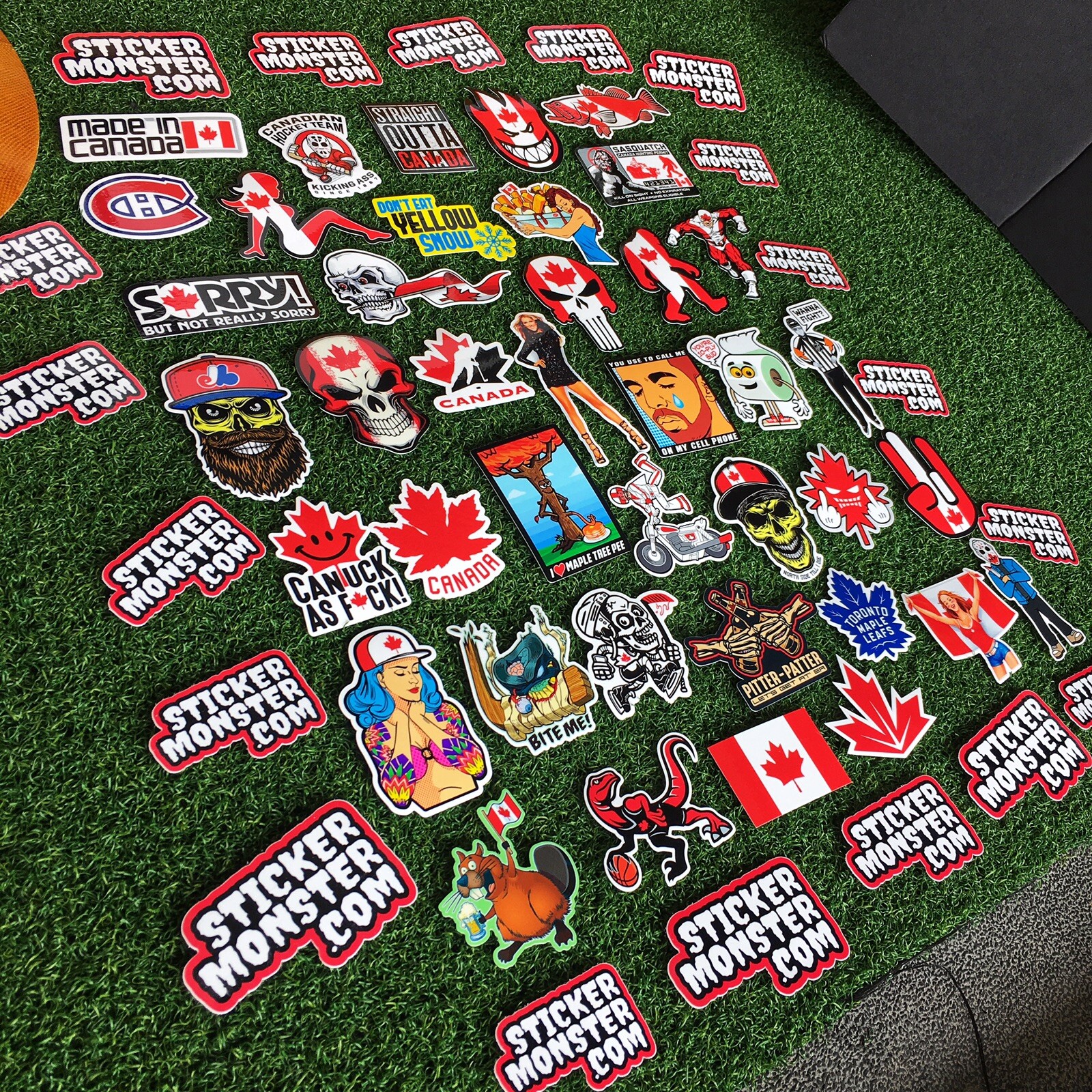 CANADA PACK Hard Hat Stickers (40) HardHat Sticker & Decals, Canadian, Canuck