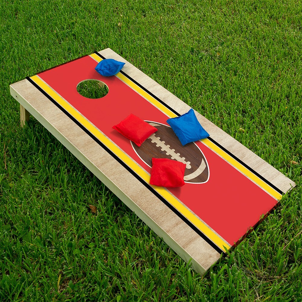 Gold, & Black College Park, Maryland Football Tailgating Cornhole Wrap Sticker