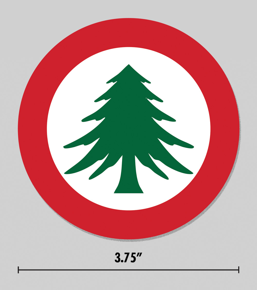 New England Sticker Independence Republic of New England Round 3.75" Vinyl Decal