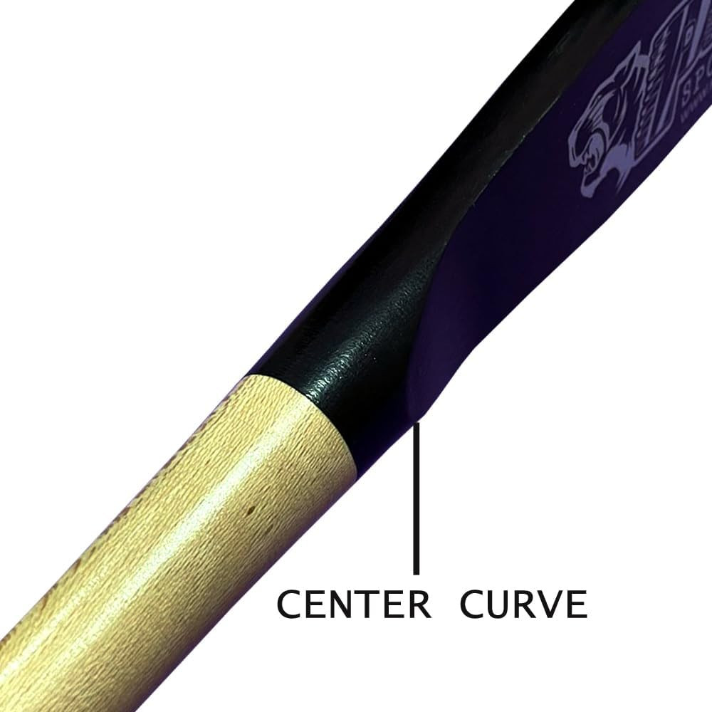 33" Pro Maple Flat Half Paddle Training Baseball & Softball Bat in Size: 33" / W