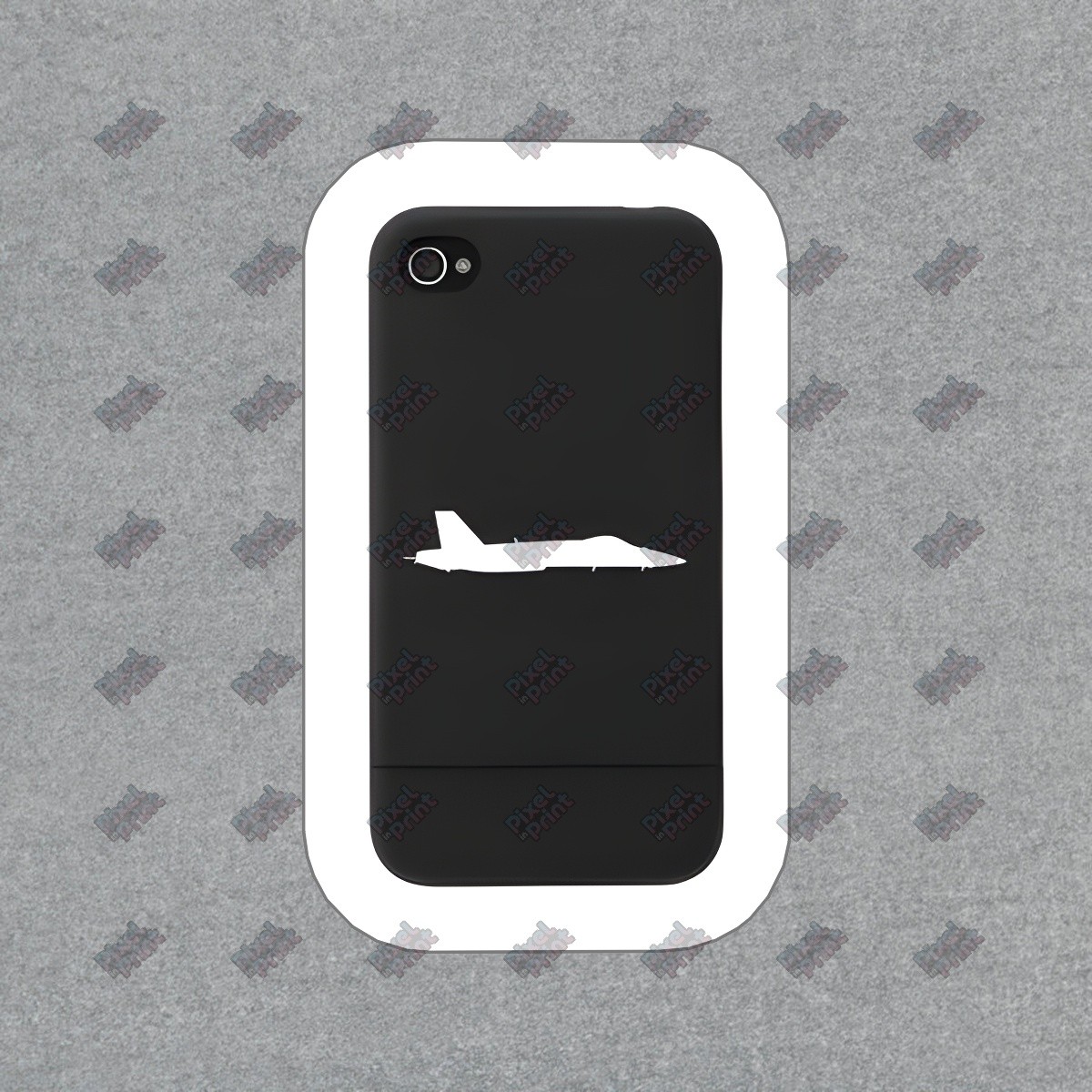Sleek Jet Silhouette Vinyl Sticker Decal Perfect for Aviation #666506