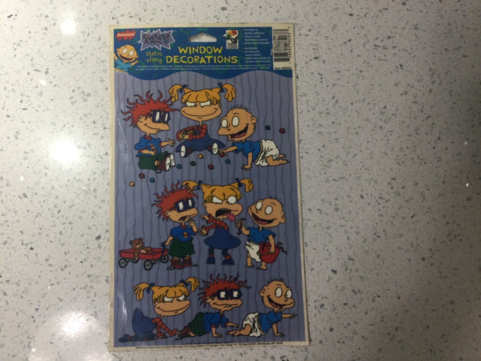 Vtg Rugrats Nickelodeon Static Cling Window Decorations