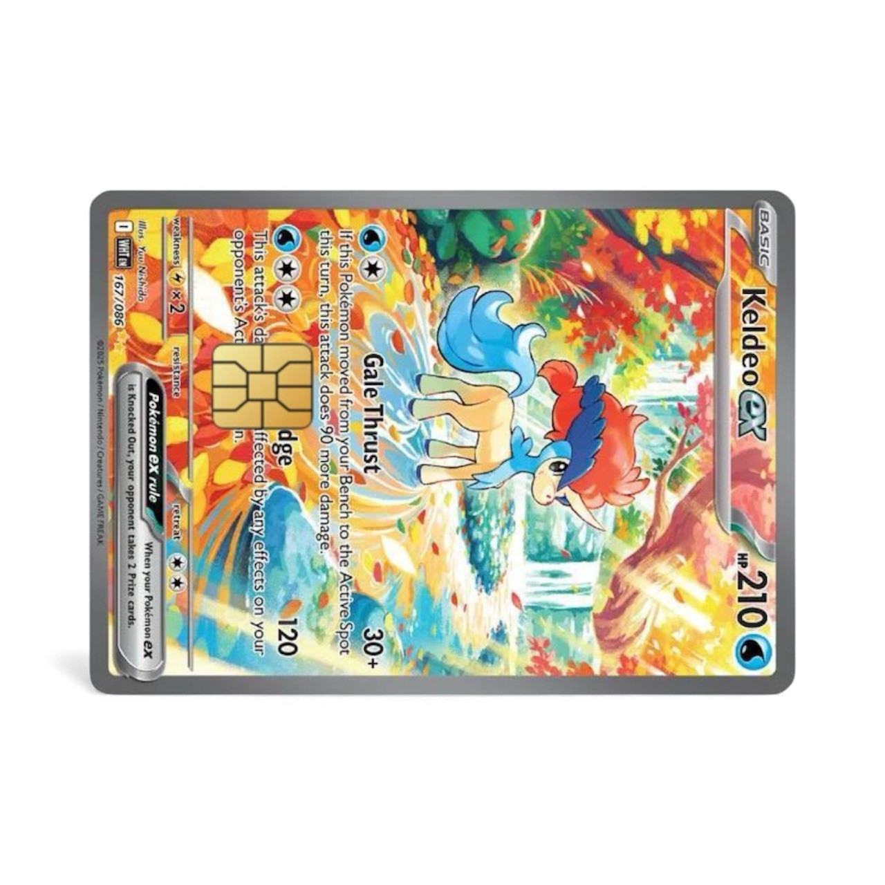 Keldeo Ex 167/086 Credit Card Sticker
