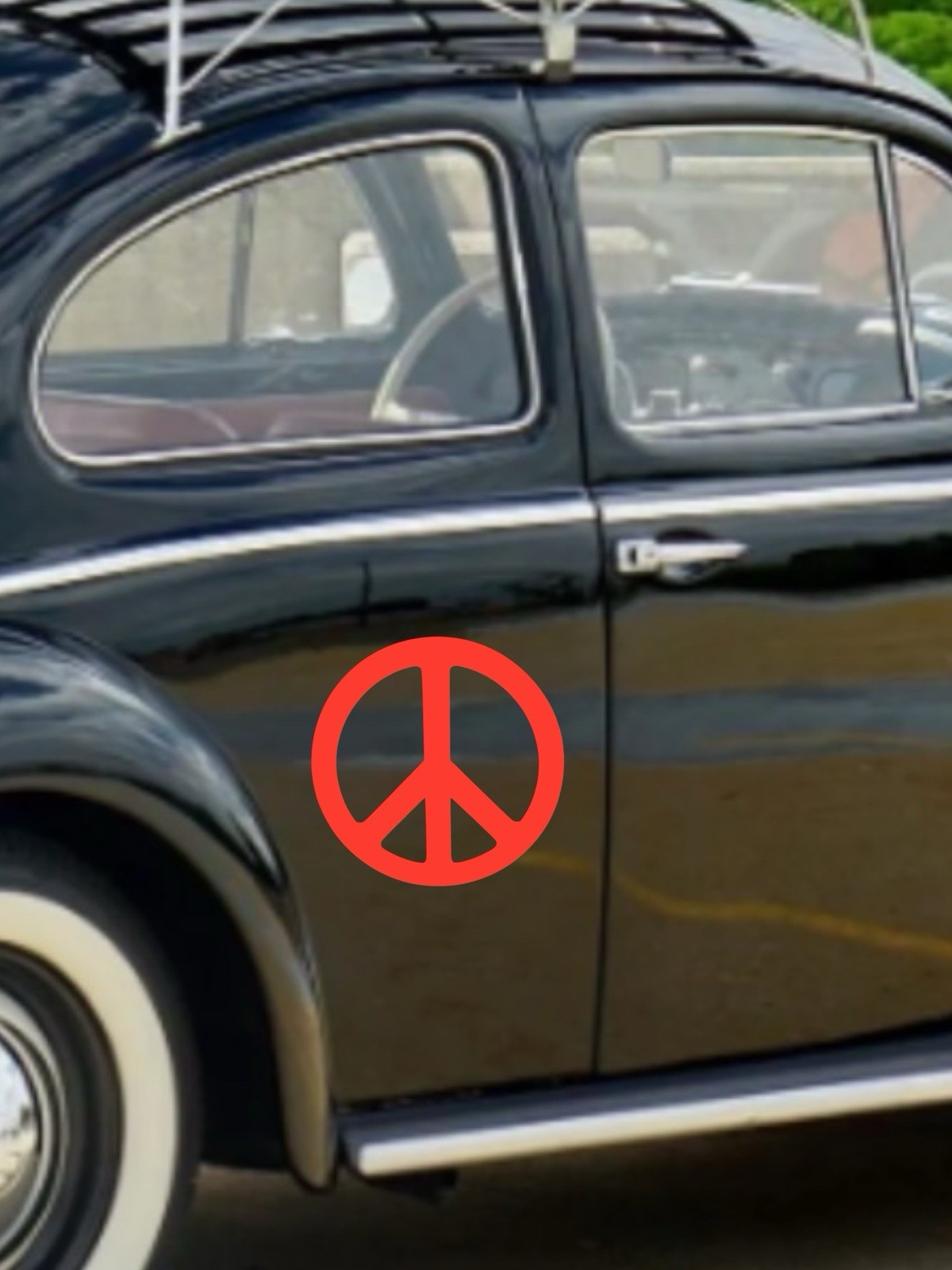 Peace sign Vinyl Decal for car Windows Laptops any smooth surface