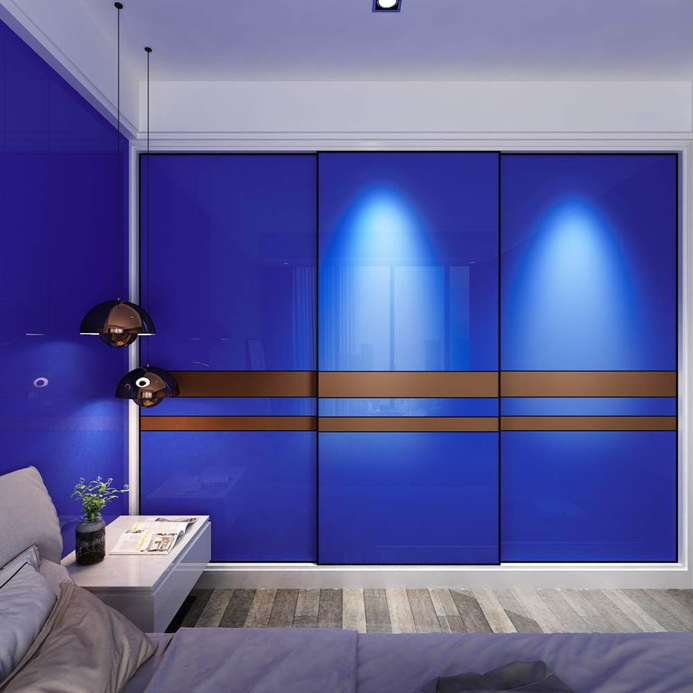 Glossy Royal Blue Contact Paper Decorative Self Adhesive Vinyl Warp Furniture Fi