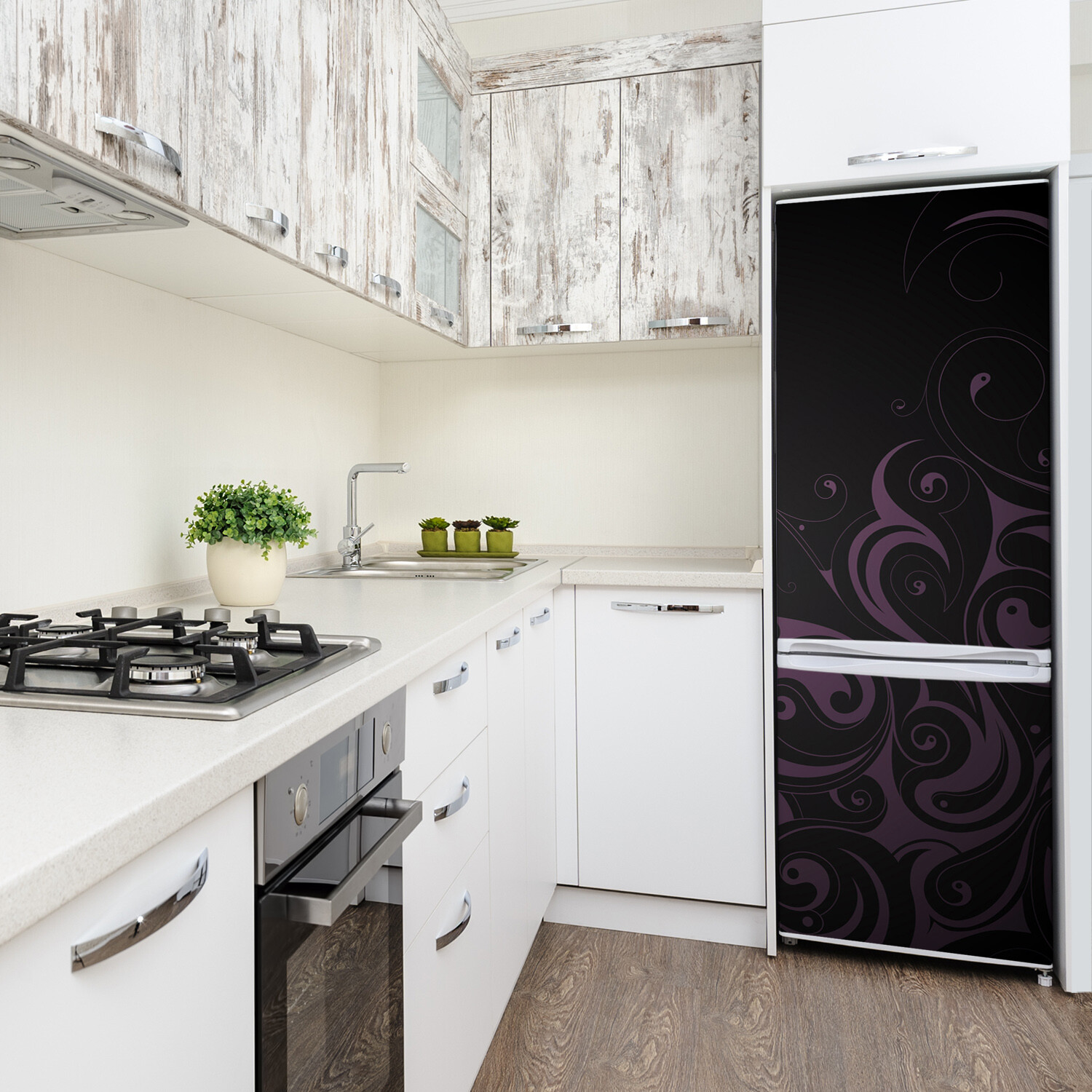 Removable Home Refrigerator Wall Sticker Magnet Decor Modern ornaments