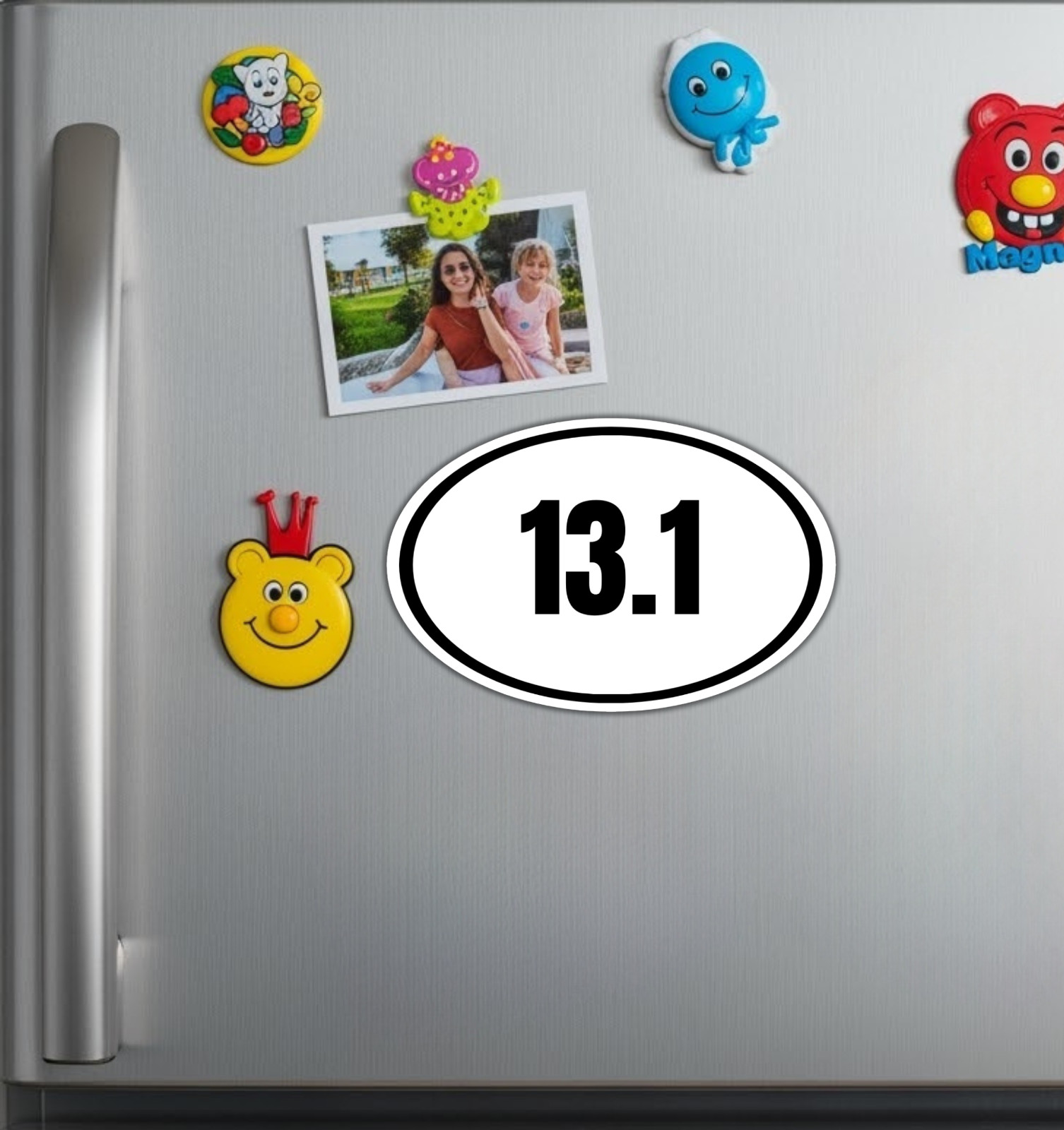 13.1 Half Marathon Fridge Magnet or Laptop Sticker