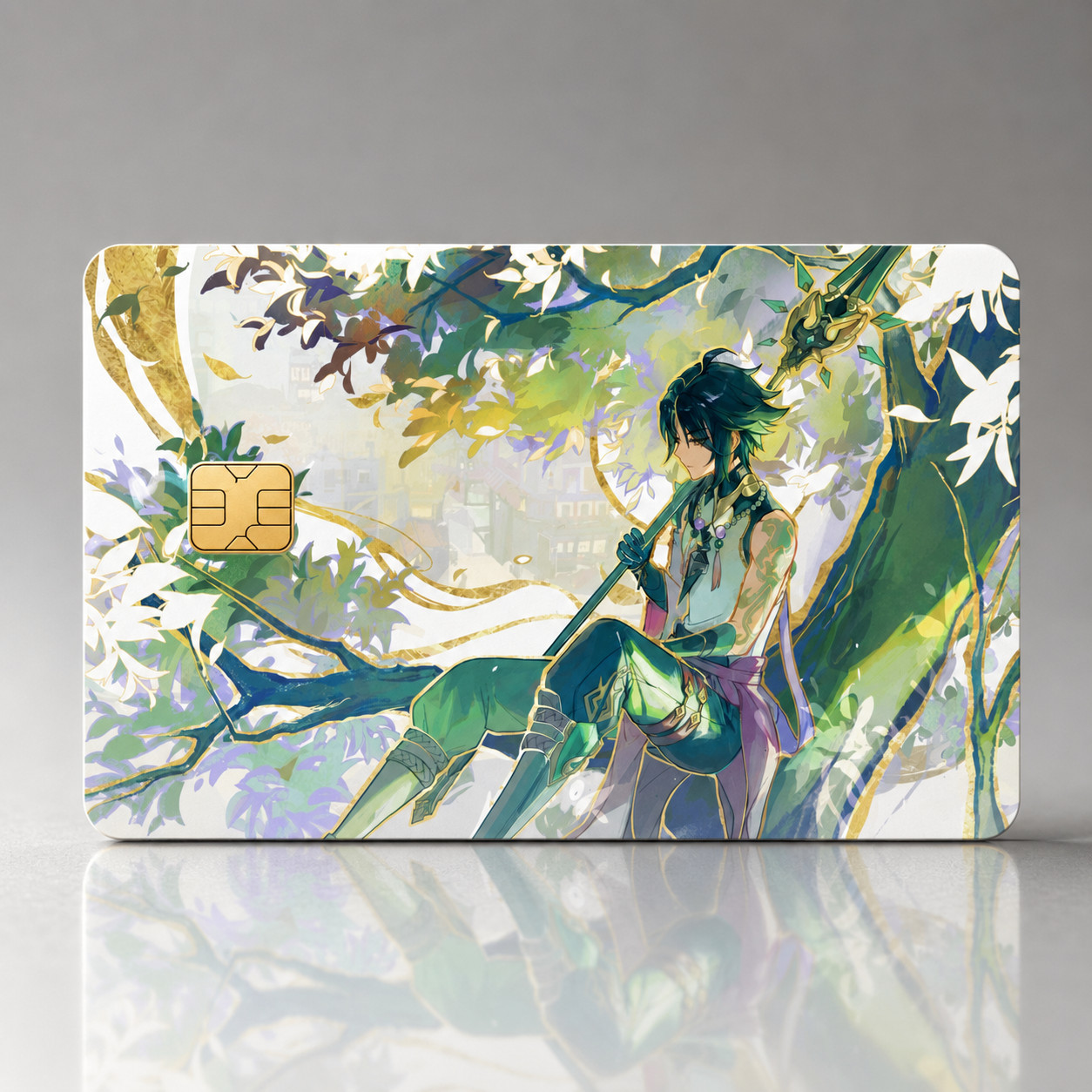 Xiao Vigilant Yaksha’s Respite Genshin Impact Debit Card Credit Card Skin