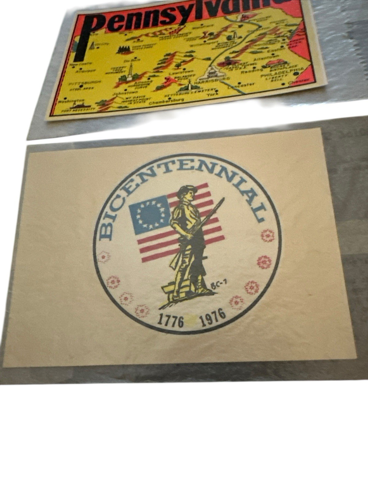 Vintage Impko & Lindgren – Turner Decals – Gettysburg Pennsylvania Bicentennial