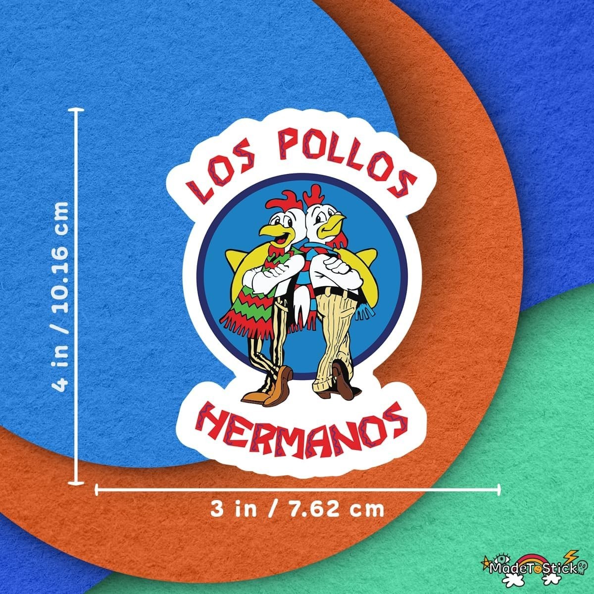 Los Pollos Hermanos Pop Culture 2-Pack Vinyl Decal Sticker 4"x3"