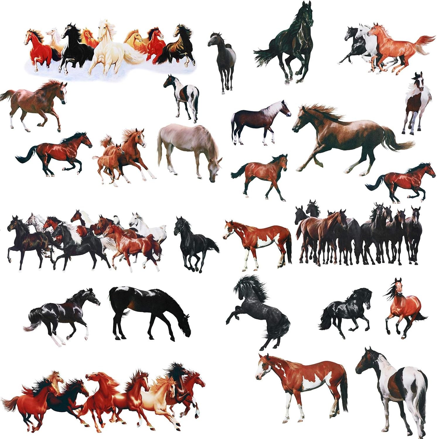 Horse Wall Decals Wild Decor Stickers for Home Wall Decoration Projects