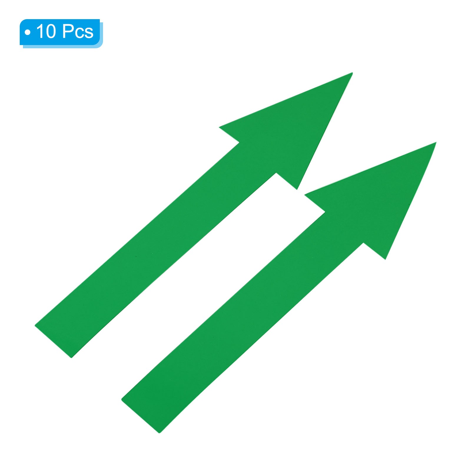 10PCS 8"x2" Arrow Sticker PVC Self Adhesive Floor Decal Wall Arrow Sign Green