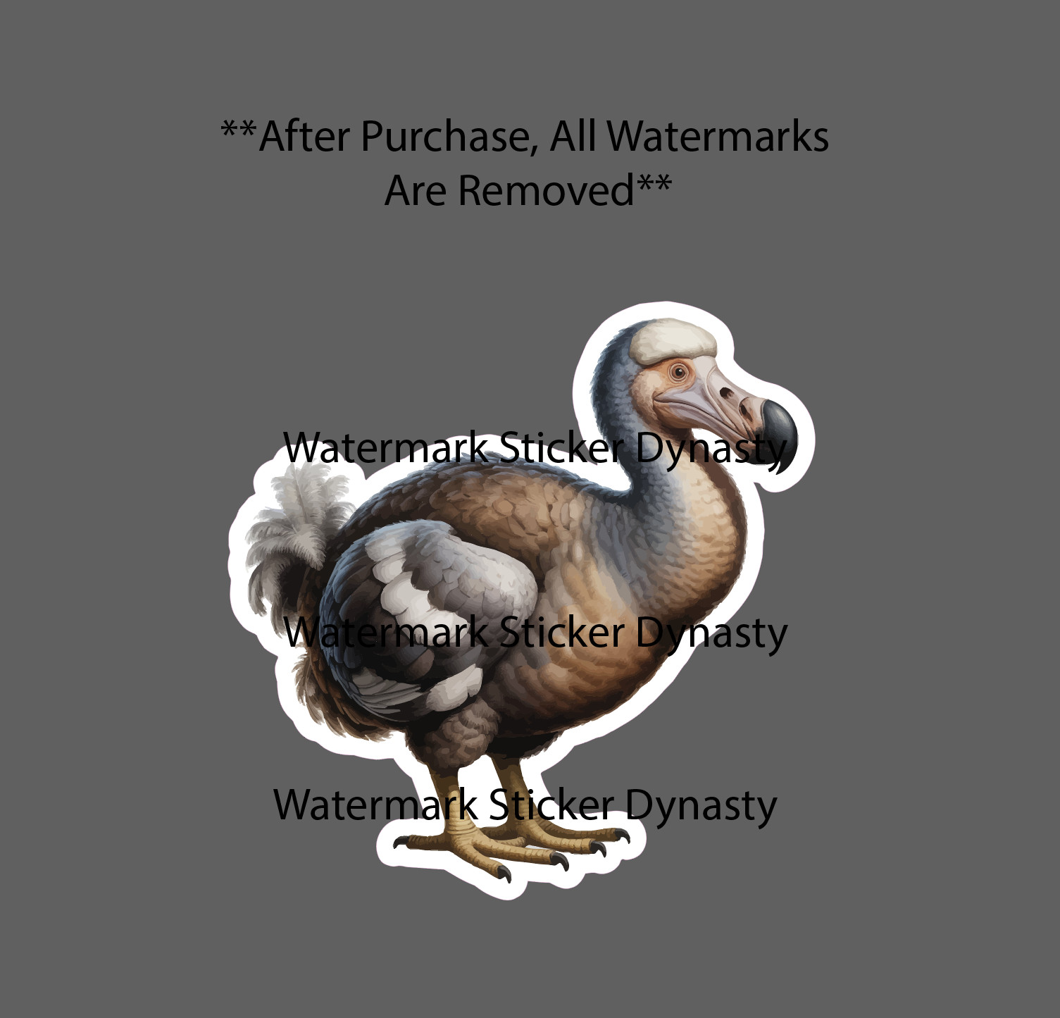 Dodo Bird Sticker Waterproof Decal Animal Extinct Wildlife Outdoor Gift NEW