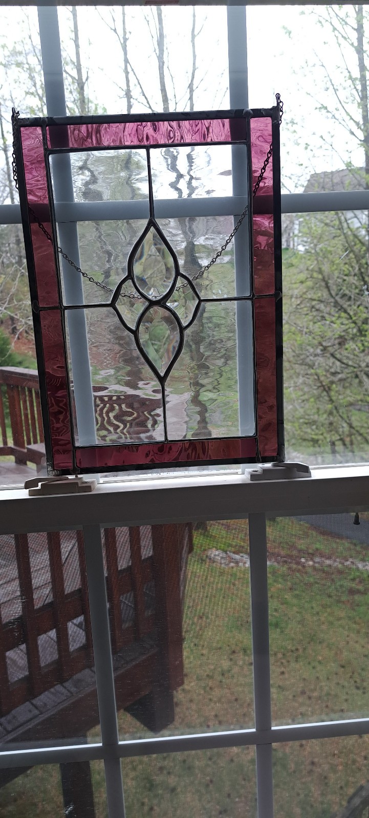vintage stained glass window artistic suncatchers