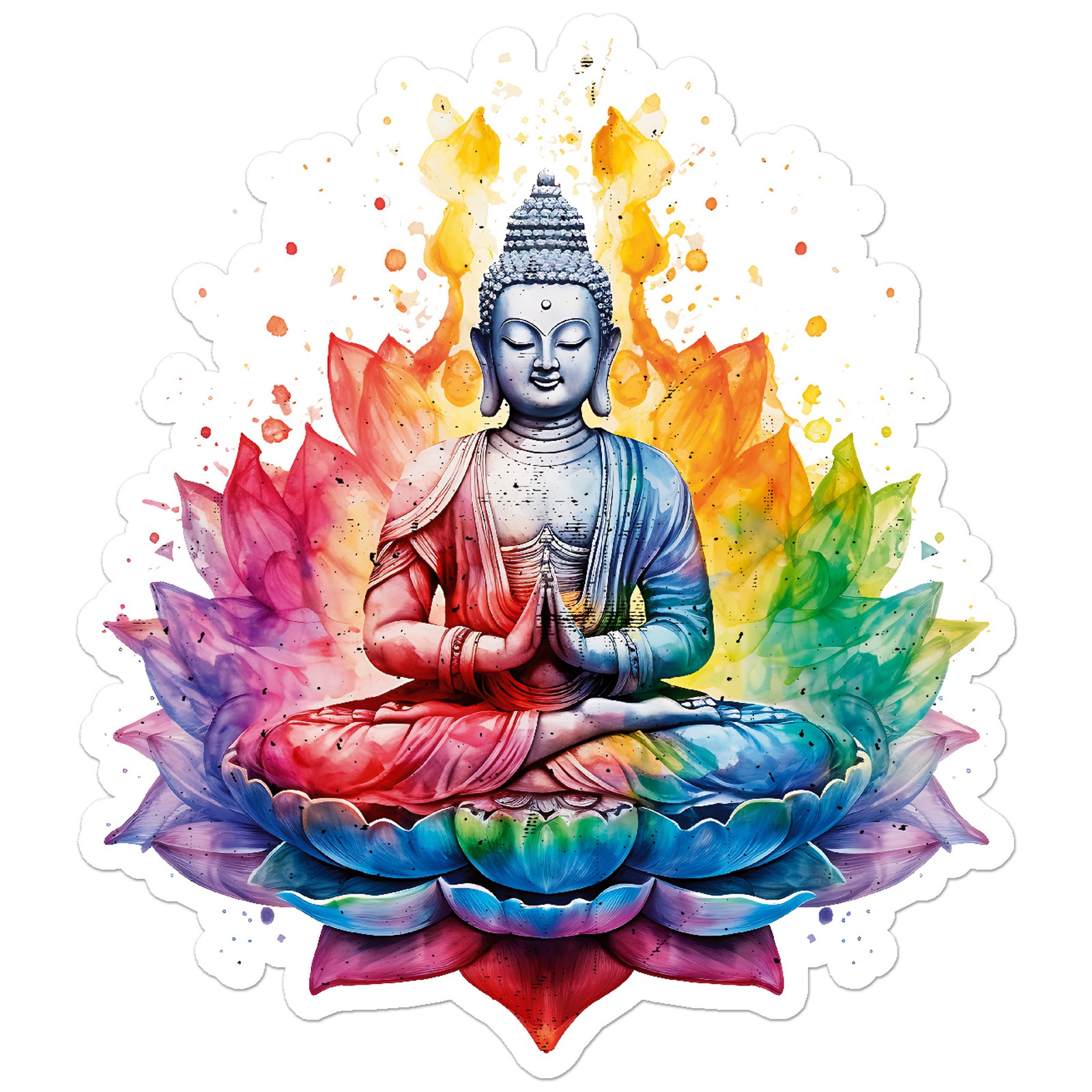 Buddha Lotus – Vinyl Decal Sticker – Car Window Laptop – ebn12017