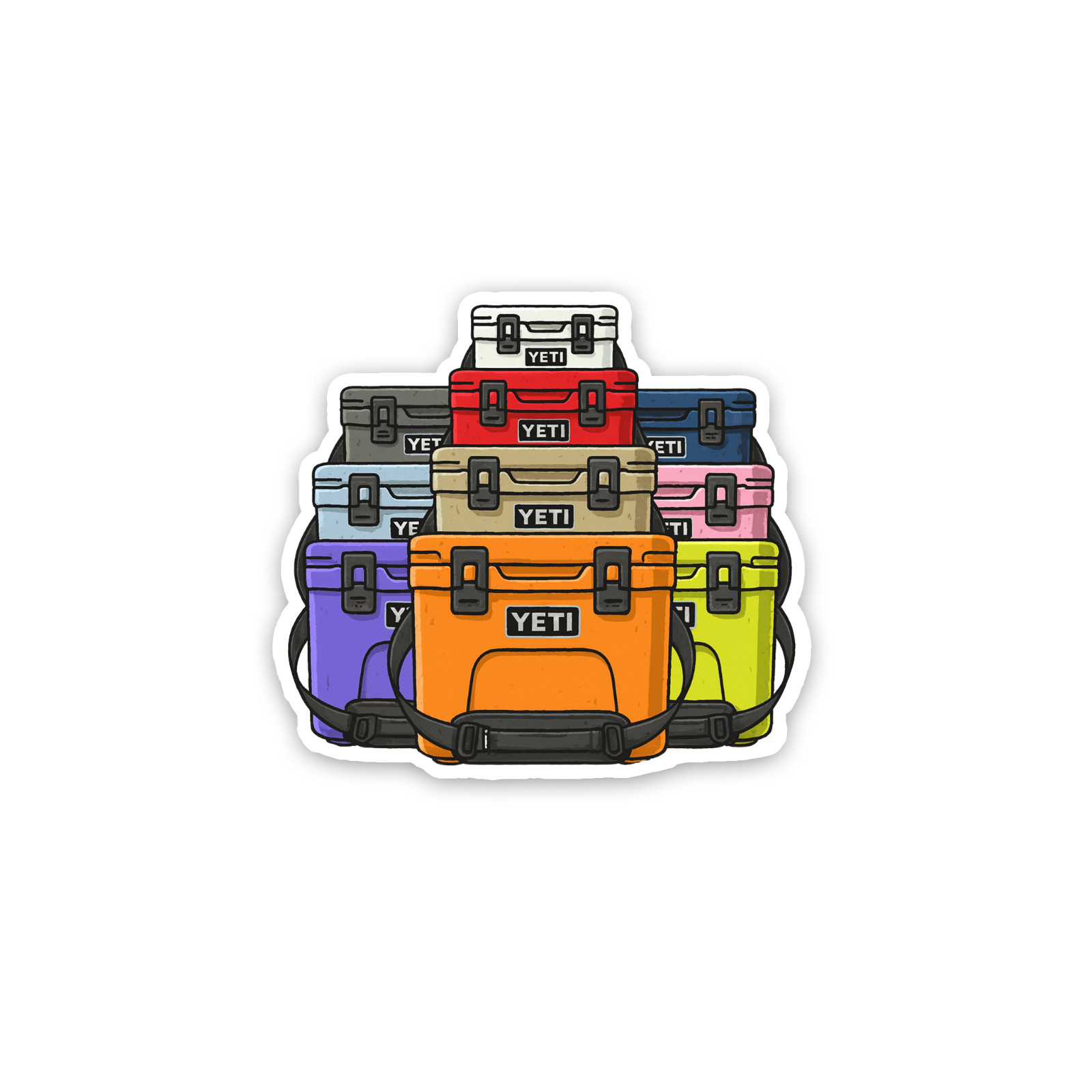 Yeti Cooler Sticker 4 Inch Vinyl Decal Waterproof High Res/Quality