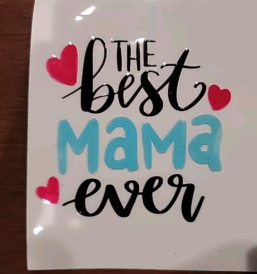 UV DTF Happy Mothers Day Mom Mama Blessed 12 Pc Decals Sticker Set 3×3"