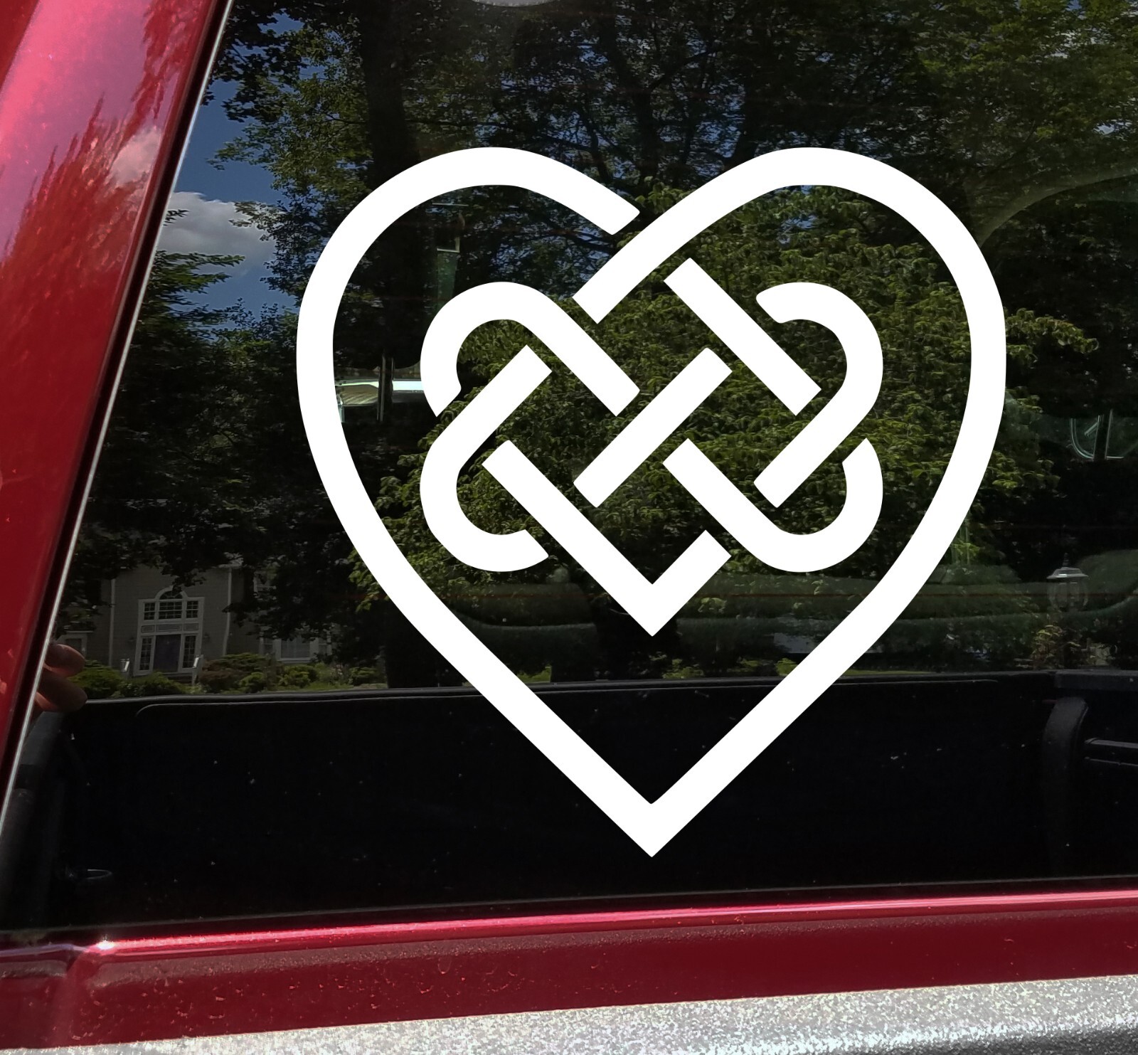Celtic Love Knot Vinyl Decal | Irish Gaelic Knotwork | Die Cut Sticker
