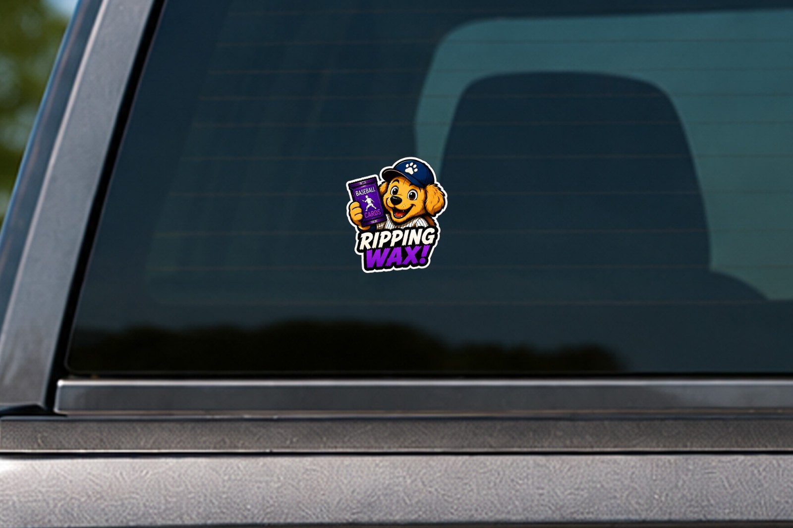 Pack Dog Decal Sticker Trading Card Pack Opening Sticker Car Window Bottle